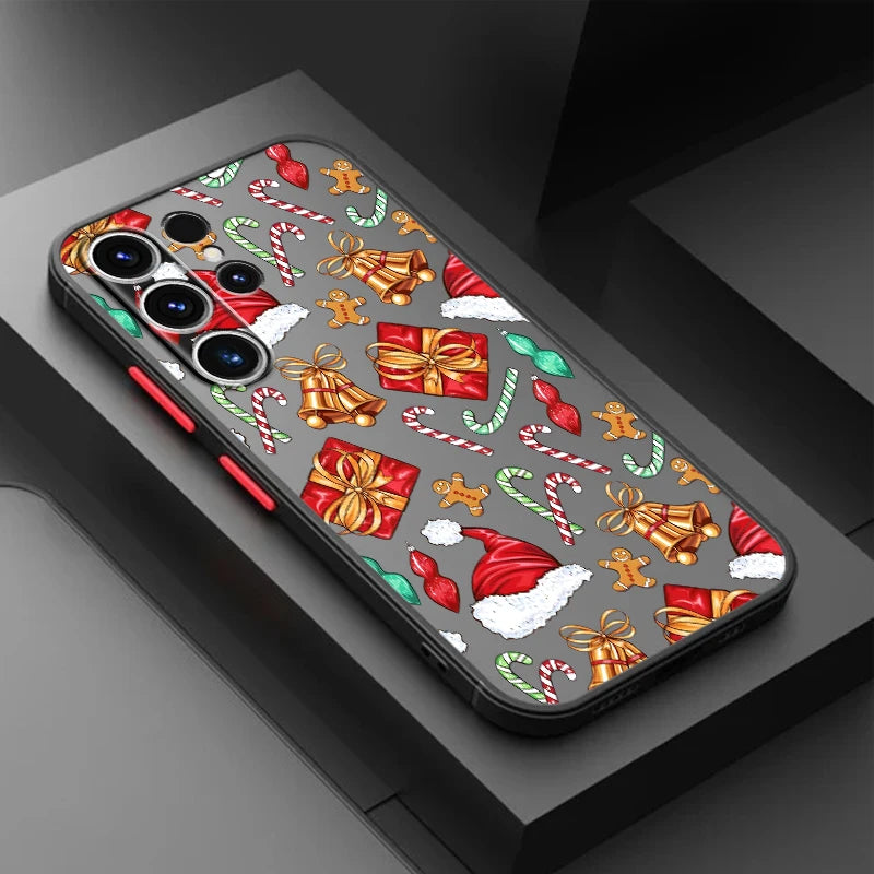 Christmas Style Pattern Case for Samsung Galaxy S22 Plus S20 S21 S10 S25 Edge S9 S24 FE S23 Ultra Back Phone Cover