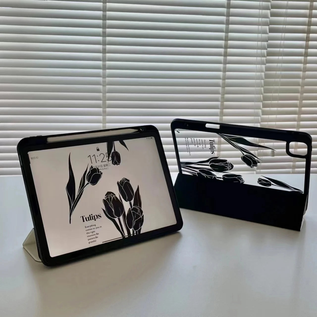 Tulip Case for New iPad Pro 12.9 inch 6th/5th/4th/3rd Generation iPad Pro 11 Air 4 Air 5 2022 Smart Cover with Pencil Holder - covers4phones