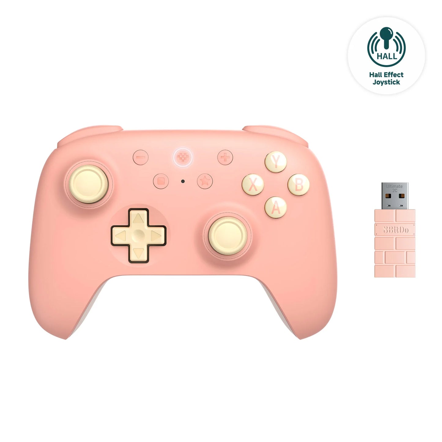8BitDo Ultimate 2C Wireless Gaming Controller,Gamepad with Hall Effect for PC, Windows 10, 11, Steam Deck, Raspberry Pi, Android