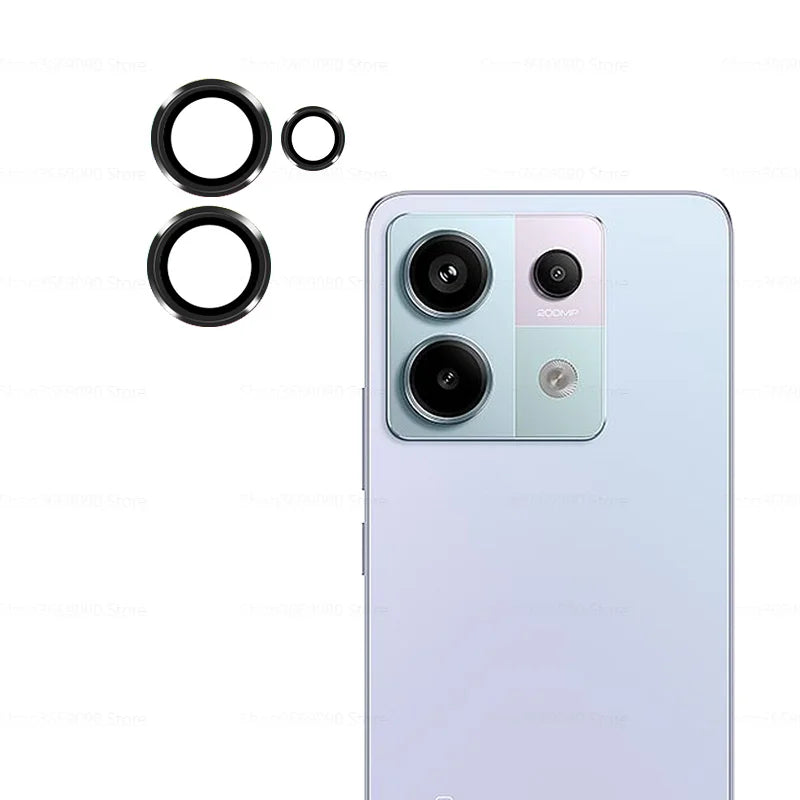 3D Camera Protector Glass For Xiaomi Redmi Note 13 Pro 13Pro Plus 4G 5G HD Tempered Glass Lens Metal Rear Ring Redmy Note13 Pro - covers4phones