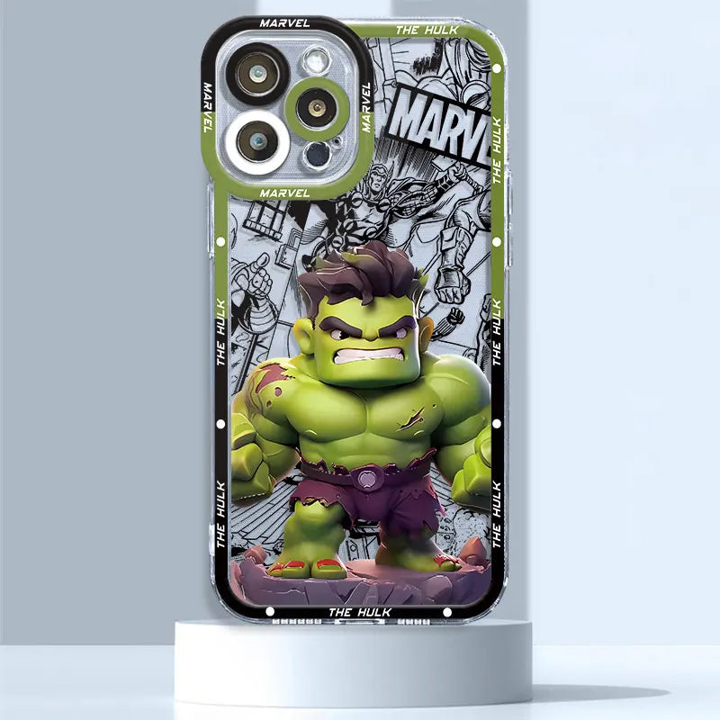 Phone Case for Samsung Galaxy S22 Plus S23 FE S21 S10 S24 Ultra S20 FE Note 20 Ultra 10 Marvel Iron man Sipiderman Cover - covers4phones