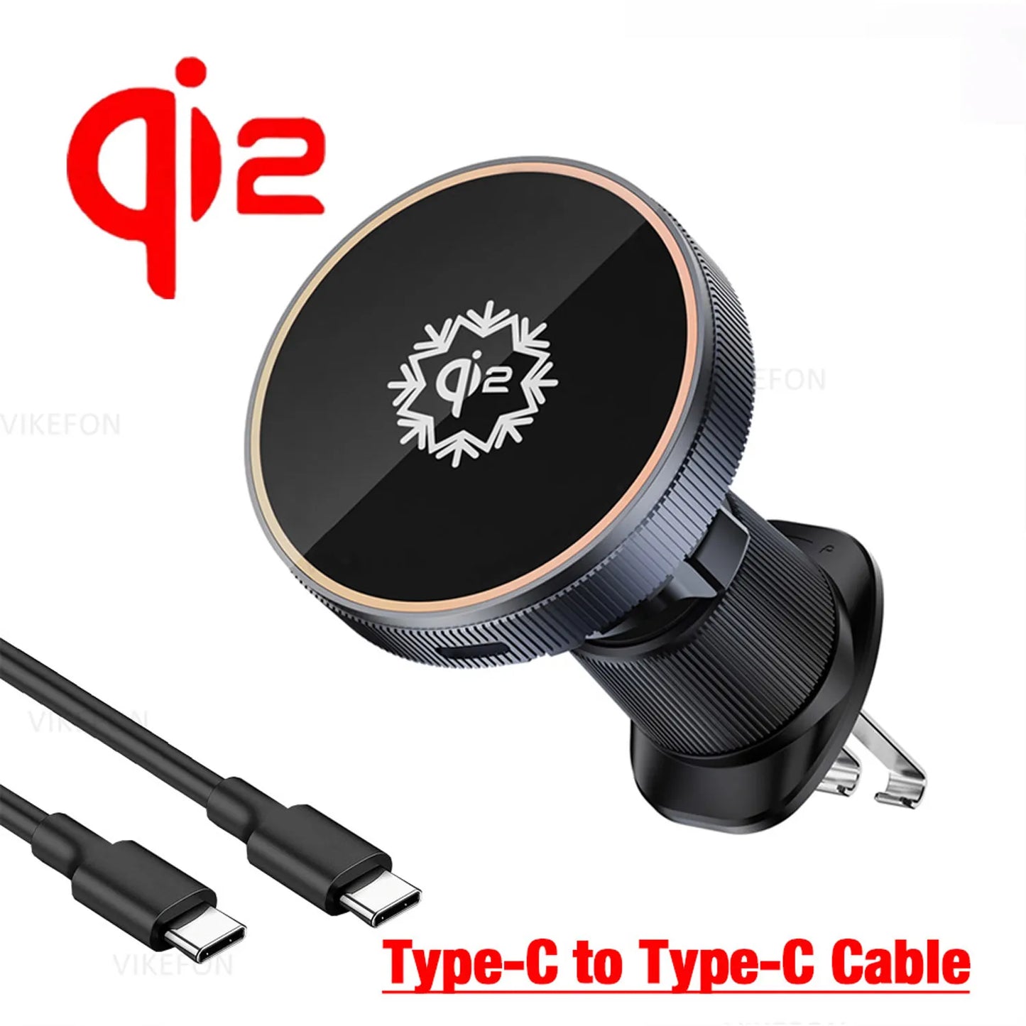 30W ice Cooling Magnetic Wireless Car Charger for iPhone15 14 13 12 Pro Max MacSafe Car Phone Holder Fast Charging Station