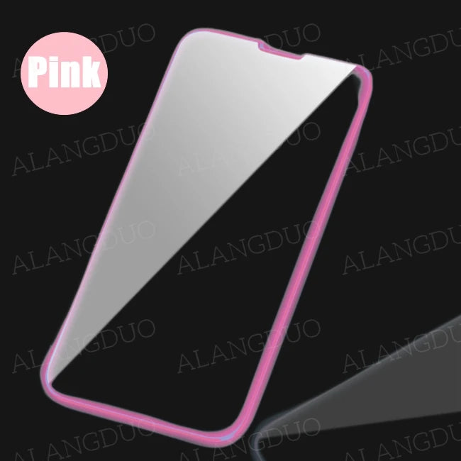 Luminous Tempered Glass For iPhone 13 Pro Max Screen Protector Glowing Protective Glass For iPhone 15 16 Pro Max 13 Mini Glass - covers4phones