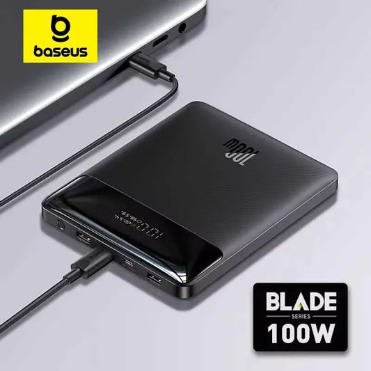 Baseus 100W 20000mAh Power Bank PD Fast Charging Powerbank Portable External Battery Charger For Macbook Laptop - covers4phones