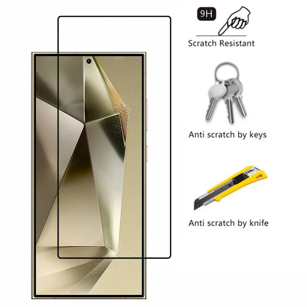 Tempered Glass For Samsung Galaxy S25 S24 Ultra Screen Protector & Camera Film Samsung S24 Ultra Front Glass S25 Plus Film - covers4phones