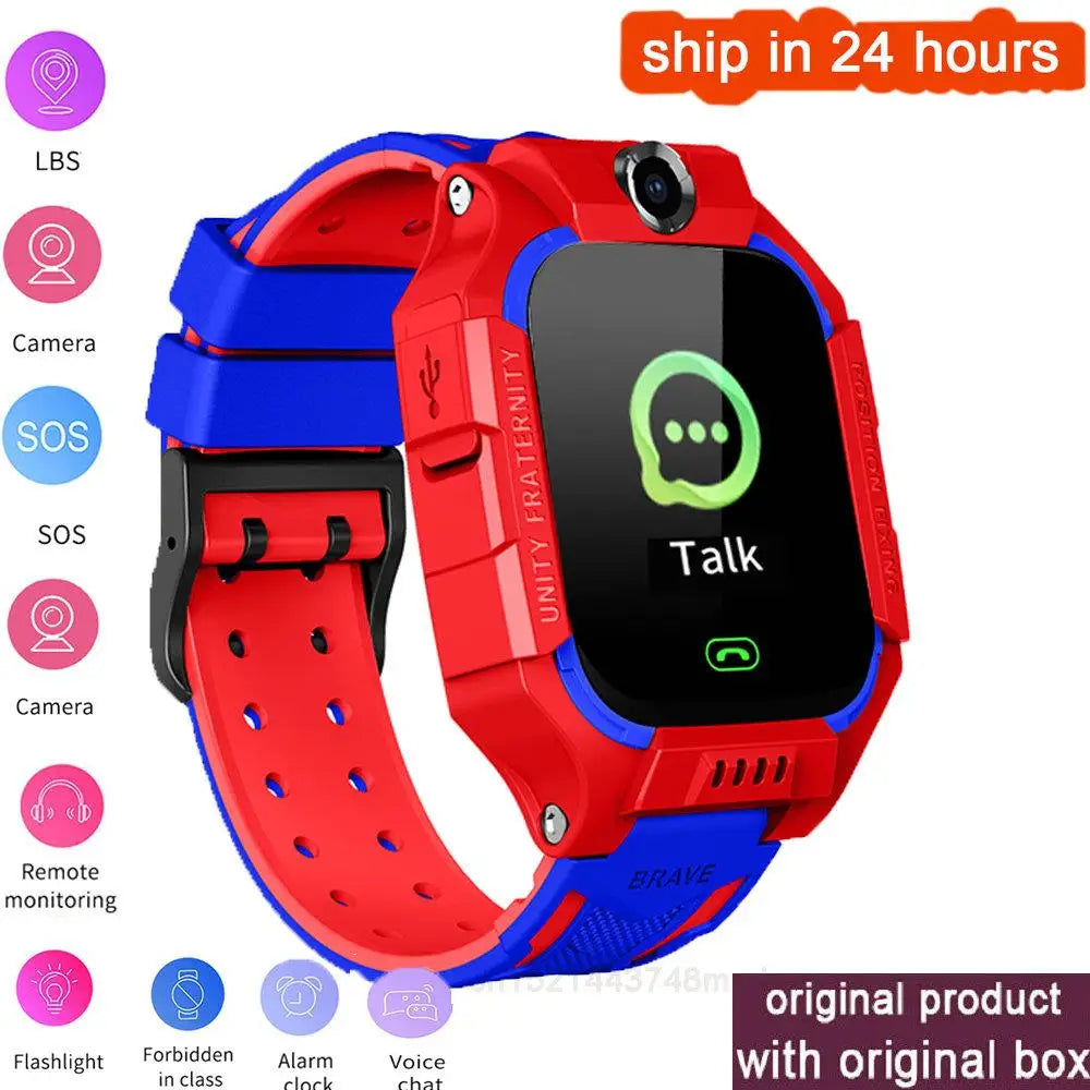 New Smart Watch Kids LBS Baby Phone 2G Watch Camera SOS PK Q02 Q12 Q15 Children Smartwatch Android Ios for Boys Girls Gifts - covers4phones