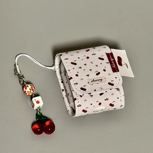 Cherry Is Suitable For Airpods Pro Headphone Case Airpods 1 2nd Generation Protective Case With Pendant Airpods 3rd Generation - covers4phones
