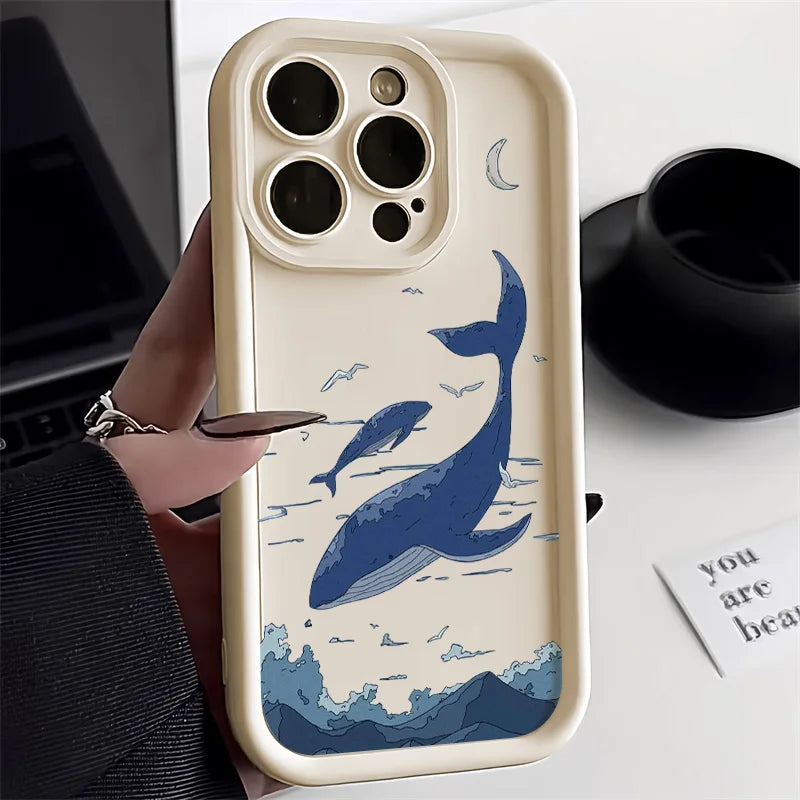 Candy Color Cute Cat Phone Case For iPhone 11 Case iPhone 13 15 Pro 12 16 14 Pro Max XR XS X 7 8 Plus SE Matte Shockproof Cover - covers4phones