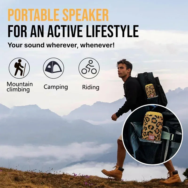 T&G TG117 Portable Bluetooth Speaker Outdoor Wireless Woofer Free Call /FM/TF Card/USB Flash Drive Connect Mobile Phone/Tablet - covers4phones