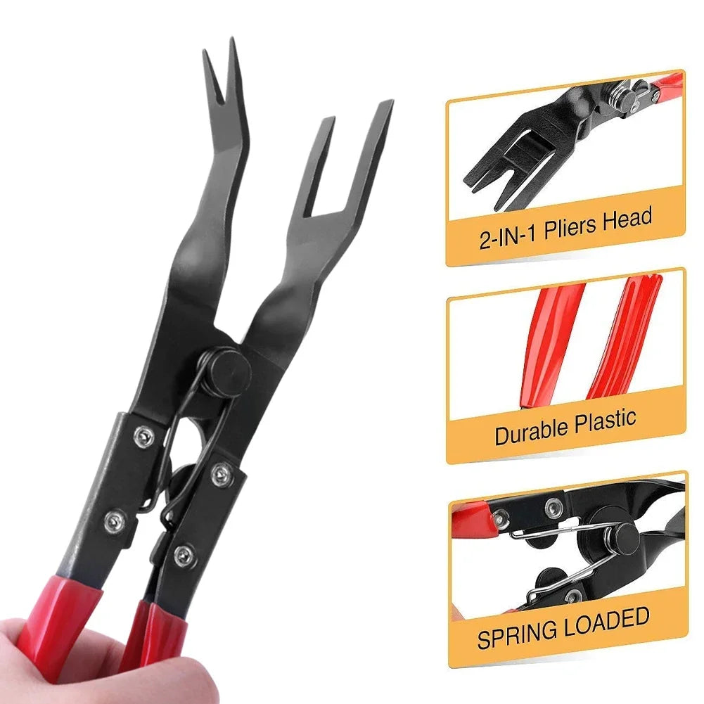 1PCS Car Clip Pliers Tool Panel Clip Pliers Set Fastener Remover Auto Retainer Clip Trim Rivet Removal Tool Auto Door Car Uph