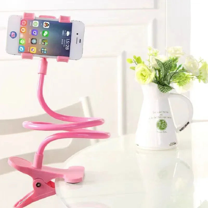 Universal Lazy Mobile Phone Gooseneck Stand Holder Stents Flexible Bed Desk Table Clip Bracket for Phone Flexible Holder Arm - covers4phones