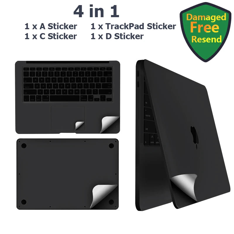 Body Sticker for 2024 MacBook Air 15 A2941 m2 A2681 Pro 13 14 16 M3 m2 A2442 A2337 Touchpad Film/Palm Rest Skin Protective cover - covers4phones