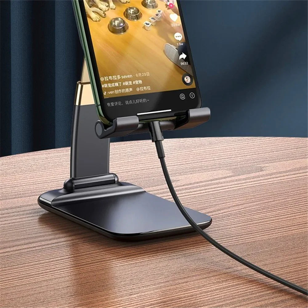 Foldable ABS Desktop Mobile Phone Stand Portable Holder Bracket for iPad iPhone 13 X Smartphone Tablet Desk Support