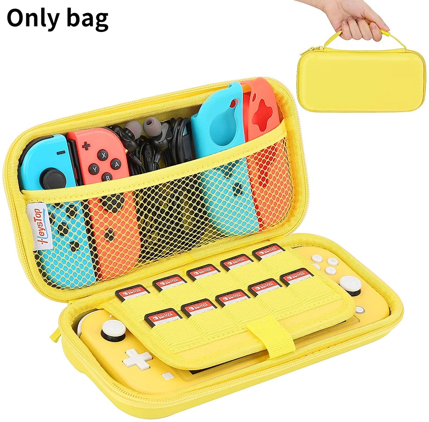 Carrying Case Compatible with Nintendo Switch Lite, Portable Nintendo Switch Lite Bag for Switch Lite with Storage - covers4phones