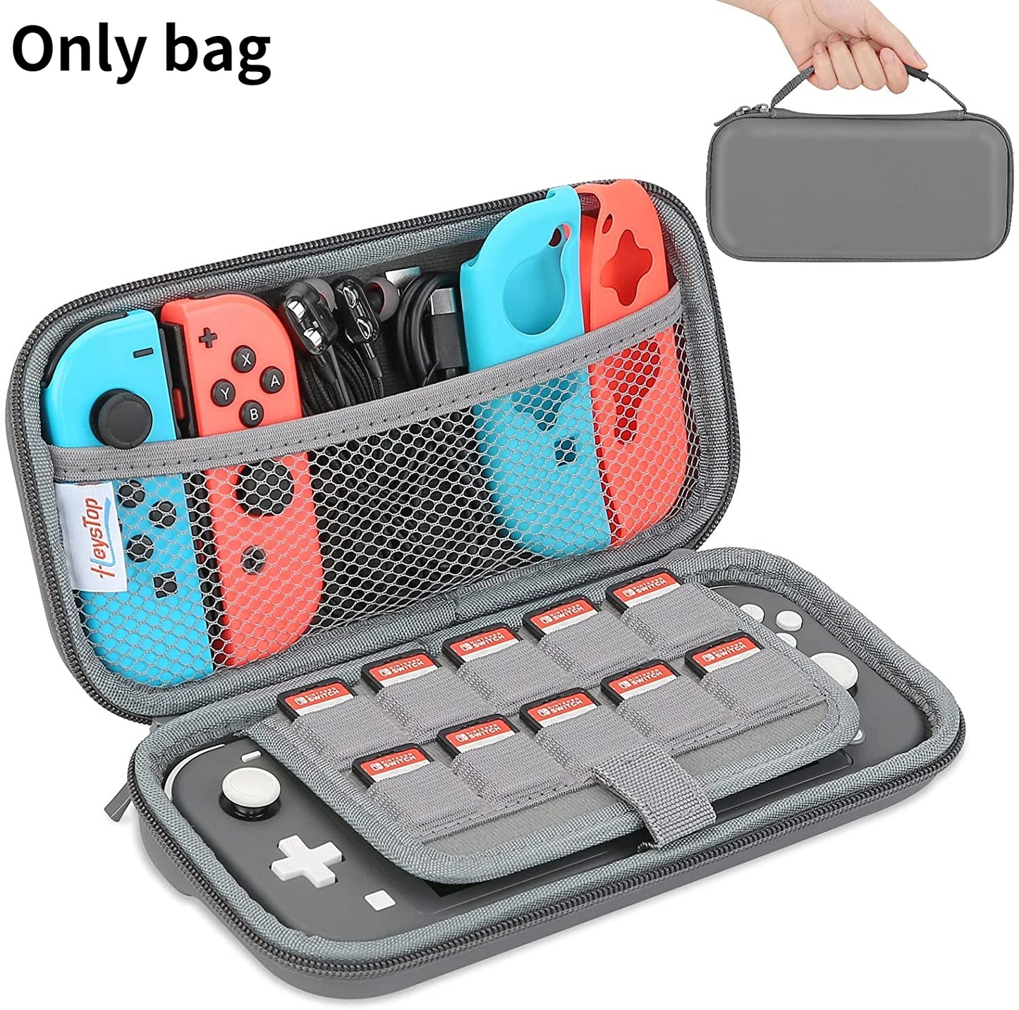 Carrying Case Compatible with Nintendo Switch Lite, Portable Nintendo Switch Lite Bag for Switch Lite with Storage - covers4phones