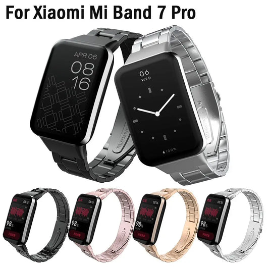 Bracelet for Xiaomi Band 7 Pro Strap Metal Stainless Steel Band For MI Band 7 Pro Smart Band Strap Accessories - covers4phones