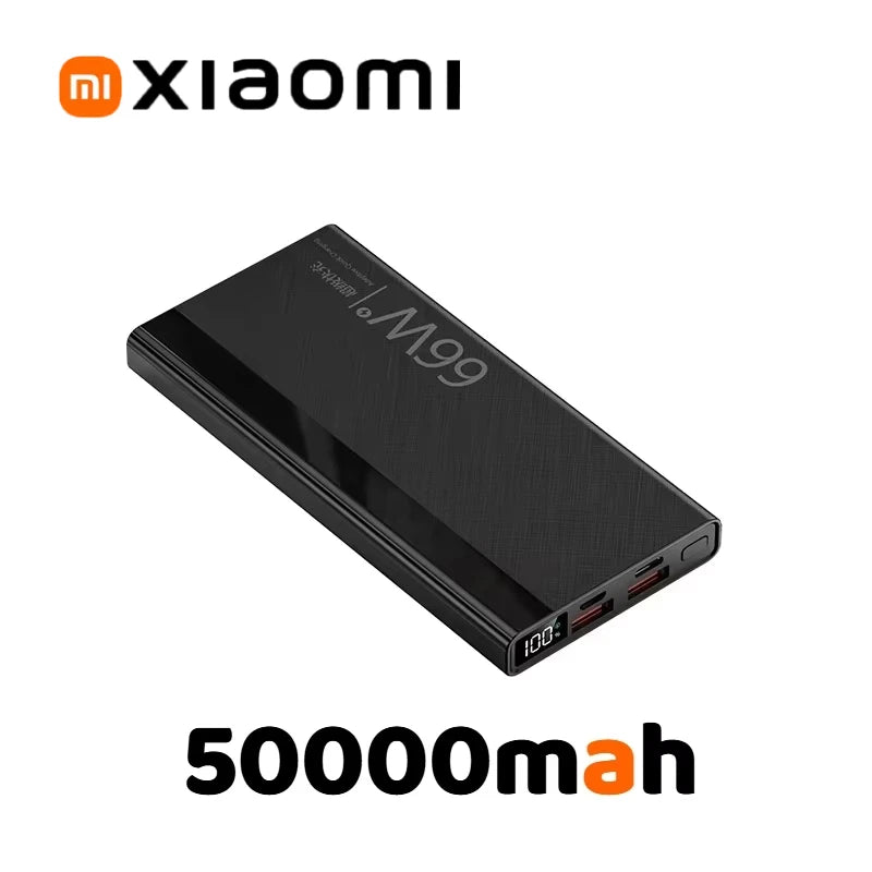 Xiaomi  Power Bank 66W Super Fast Comes With 200000mAh Led Display PD 20W Fast Charge Cable Large Capacity Gift Mobile PowerBank