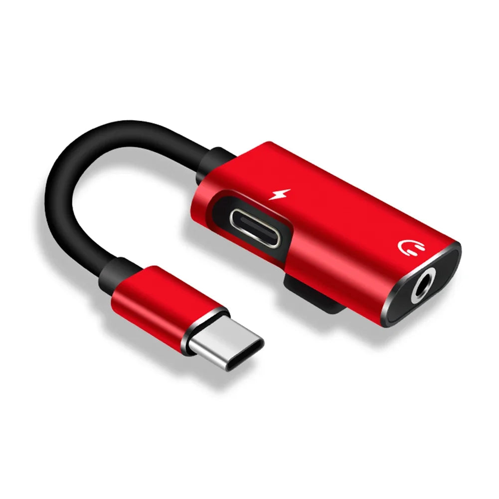 Type C To 3.5mm Jack Adapter For Xiaomi Huawei Type C Audio Splitter Headphone Cable Earphone Aux 3.5 Adapter Charger Usb-C
