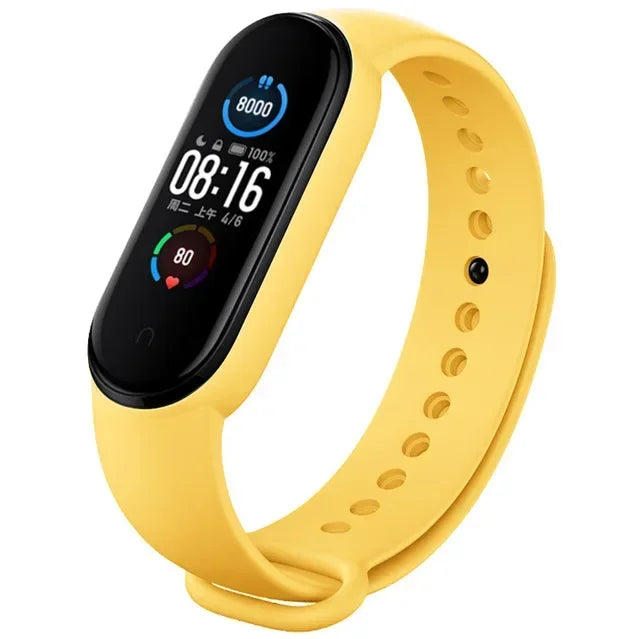 Watch Strap For Xiaomi Mi Band 7 6 5 4 3 Wristband Silicone Bracelet Wrist Straps MiBand 3/4 band5 band6 Smartwatch Accessories - covers4phones