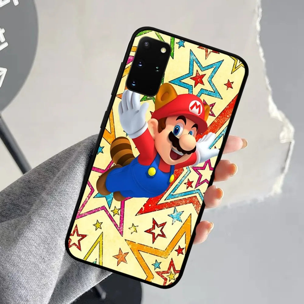 Anime Supers M-Marios Cartoon Phone Case For Samsung S 9 10 20 21 22 23 30 23plus Lite Ultra FE S10lite Fundas - covers4phones