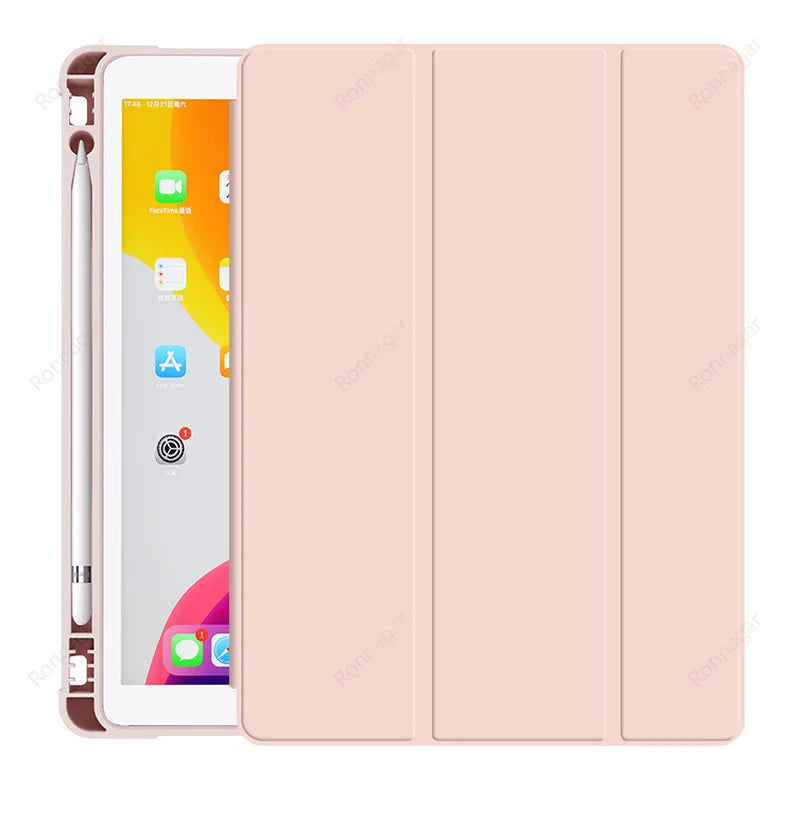 With Pencil Slot Funda for iPad Air 2 Air 1 Air 11 M2 2024 Case iPad 9.7 2018 2017 Pro11 M4 Air5 Air4 10.9 5/6th 10th 7 8 9 10.2 - covers4phones