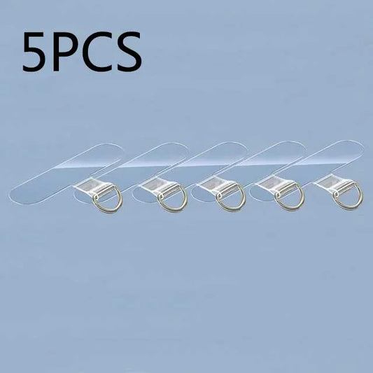 10/5/1Pcs Universal Tpu Mobile Phone Anti-lost Lanyard Card Gasket Nylon Detachable Phone Hanging Cord Strap Patch Tether Pad - covers4phones
