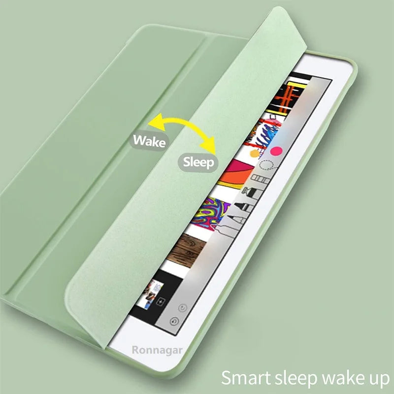 With Pencil Slot Funda for iPad Air 2 Air 1 Air 11 M2 2024 Case iPad 9.7 2018 2017 Pro11 M4 Air5 Air4 10.9 5/6th 10th 7 8 9 10.2 - covers4phones