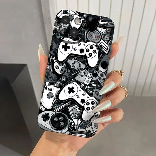 Case For iPhone 16 Pro Max Cases iPhone 15 Case Game Controller Graphic Case For iPhone 11 12 13 14 XS XR 7 8 Plus SE 2022 Cover - covers4phones