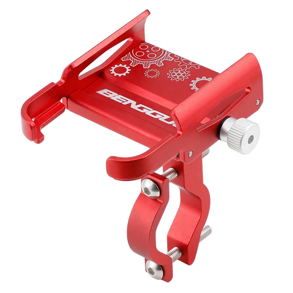 Handlebar Mobilephone Support Aluminium Alloy Bike Phone Support Bracket 360 Degree Rotation Shockproof Cycling Accessories - covers4phones