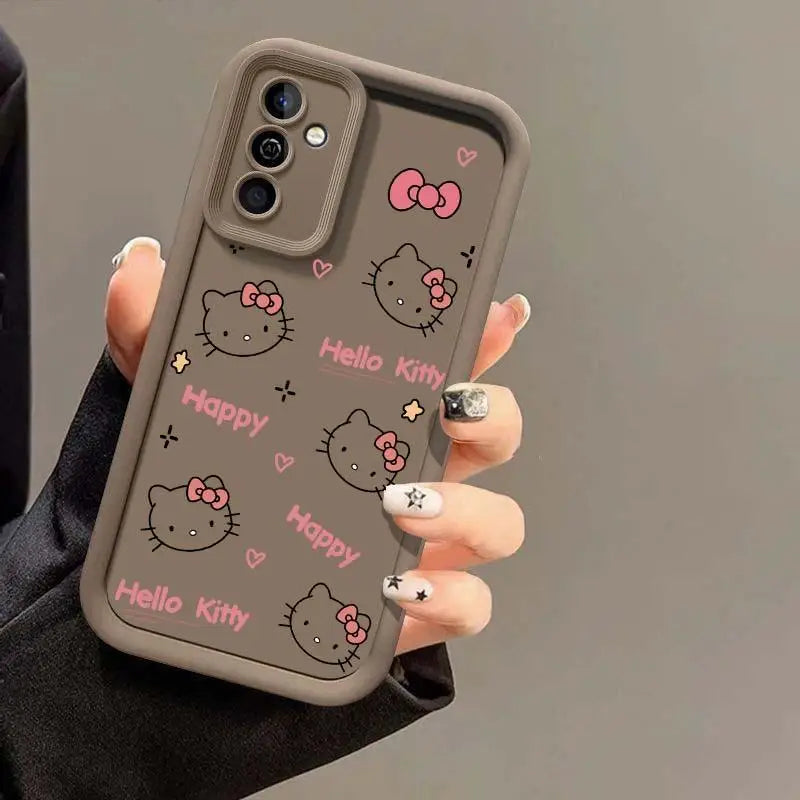 Sanrio Hello Kitty Cute Case for Samsung Galaxy A54 5G A55 A34 A35 A14 A15 A16 A25 A23 A24 A26 A71 A52 A36 A73 A32 Lovely Cover