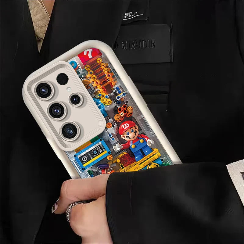 Super M-Marios Bros Case for Samsung Galaxy S24 S23 S22 S21 Ultra Plus S20 FE A55 A54 A53 A52 A52S A51 A50 A50S A35 A34 Cover - covers4phones