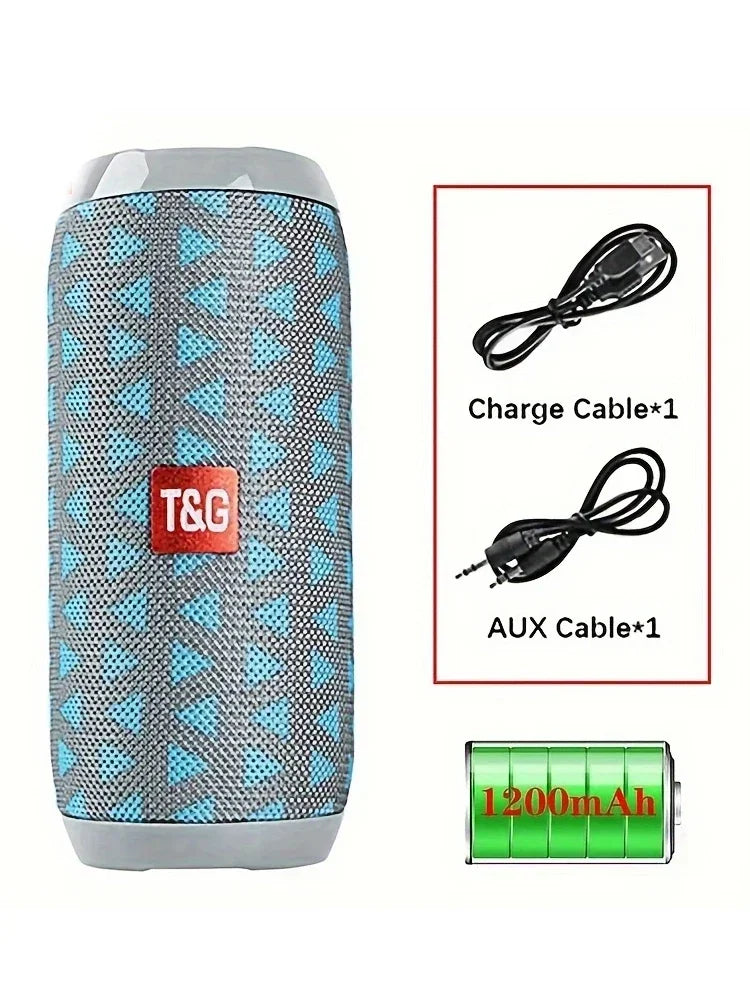 T&G TG117 Portable Bluetooth Speaker Outdoor Wireless Woofer Free Call /FM/TF Card/USB Flash Drive Connect Mobile Phone/Tablet - covers4phones