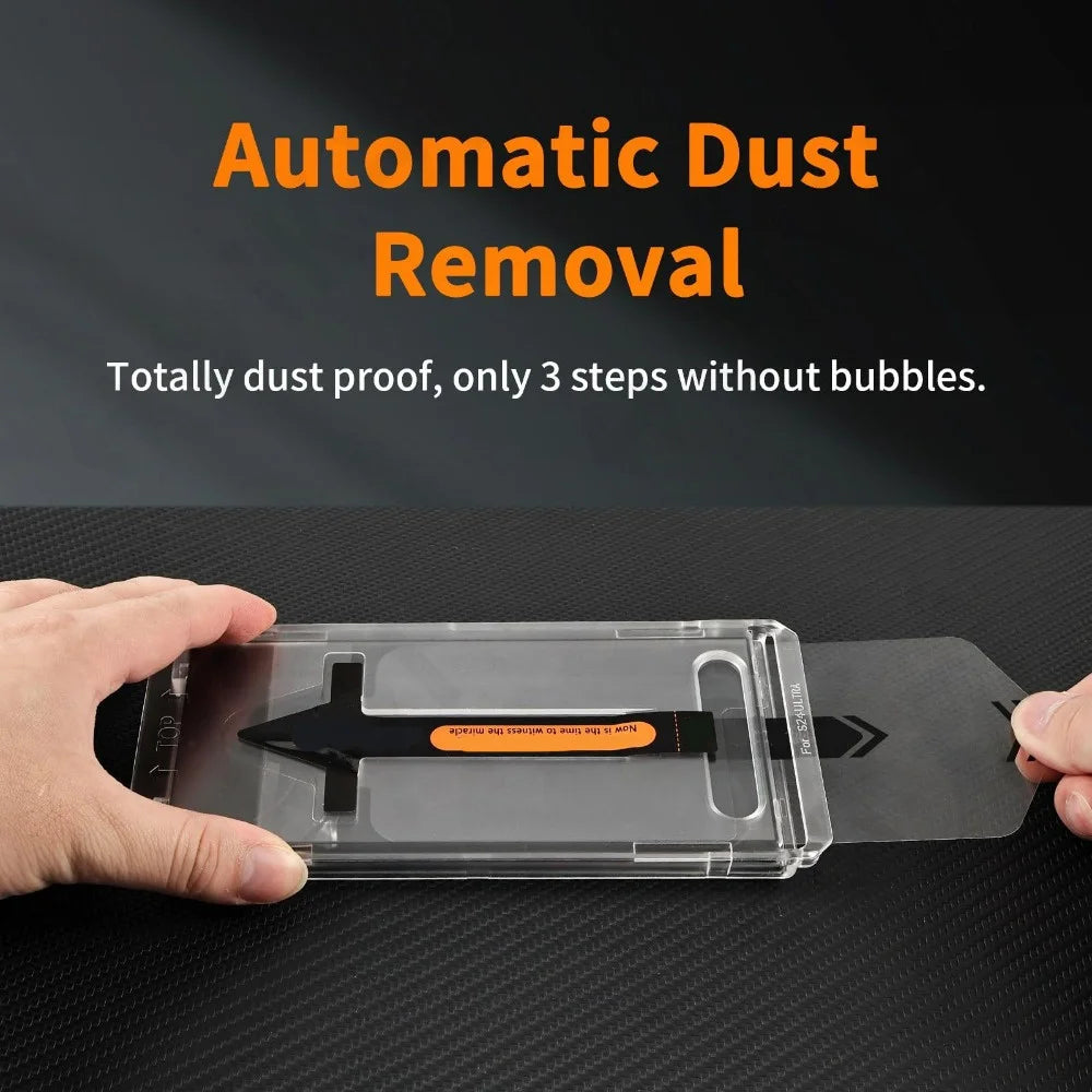 2 Pack For Samsung Galaxy Z Fold 7 6 5 Tempered Glass Screen Protector Auto Dust-Elimination Bubble Free HD Clear