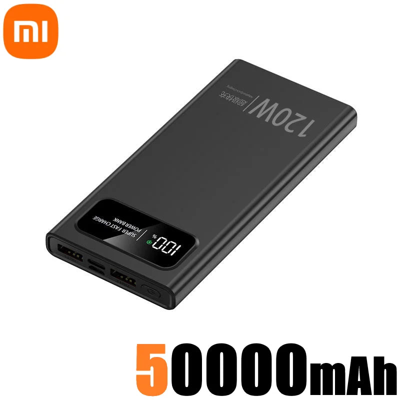 Xiaomi 200000mAh Power Bank 120W Super Fast Charger Large Capacity Mobile Power Portable External Battery for iPhone Samsung New - covers4phones