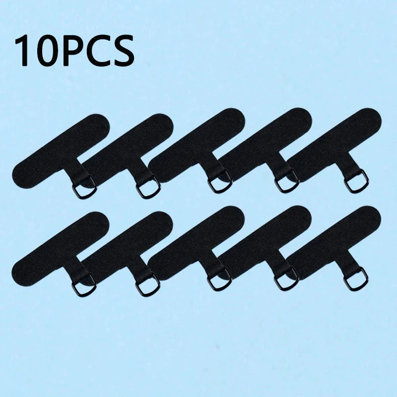 10/5/1Pcs Universal Tpu Mobile Phone Anti-lost Lanyard Card Gasket Nylon Detachable Phone Hanging Cord Strap Patch Tether Pad - covers4phones