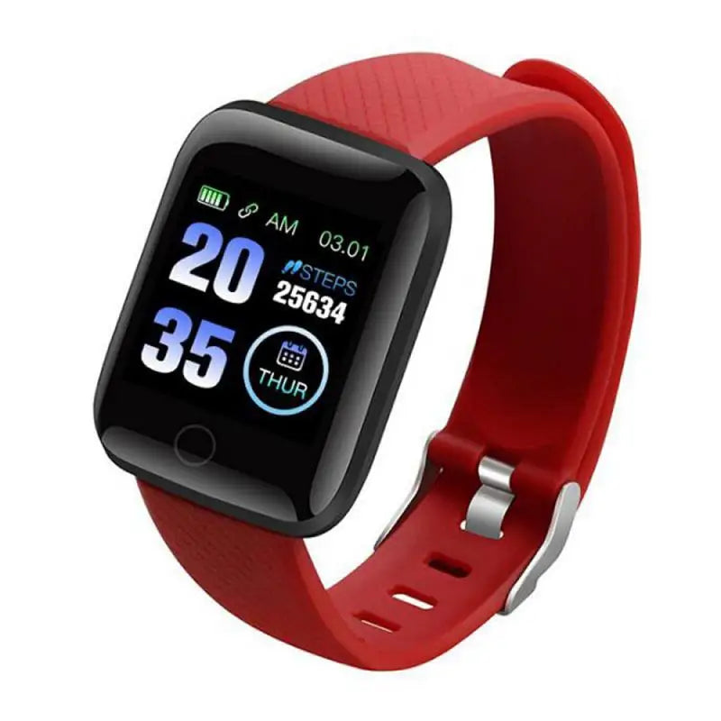 116plus Smart Watch Color Screen Step Counting Multi Sport Mode Message Reminder Photography Music Remote Control Smart Band D20 - covers4phones