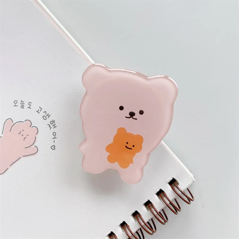 Cartoon Animal Folding Mobile Phone Grip Holder Socket Pocket Support for IPhone Samsung Finger Ring Griptok Expanding Bracket