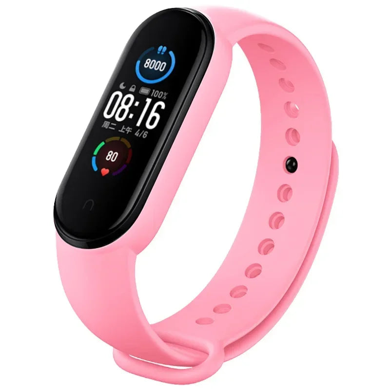 Watch Strap For Xiaomi Mi Band 7 6 5 4 3 Wristband Silicone Bracelet Wrist Straps MiBand 3/4 band5 band6 Smartwatch Accessories - covers4phones