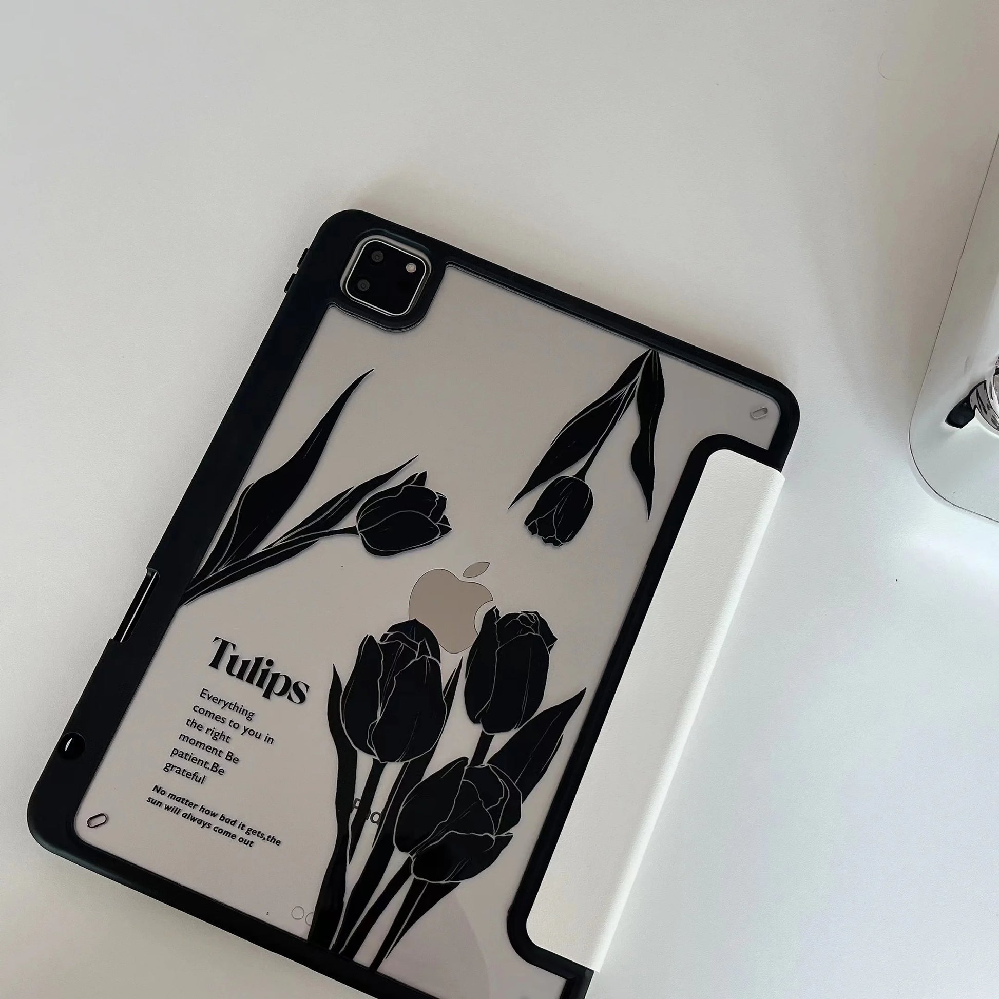 Tulip Case for New iPad Pro 12.9 inch 6th/5th/4th/3rd Generation iPad Pro 11 Air 4 Air 5 2022 Smart Cover with Pencil Holder - covers4phones