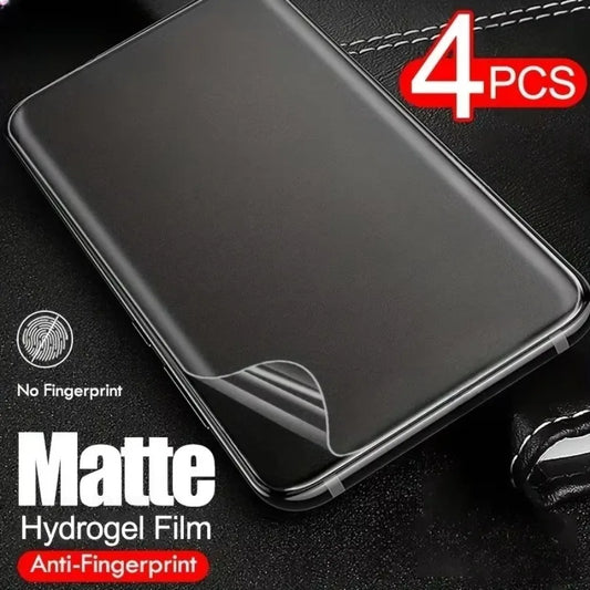 4pcs Matte Hydrogel Screen Protectors Samsung Galaxy S25 S24 S23 S22 S21 S20 Ultra Plus FE Note 20 10 Ultra Plus Full Coverage - covers4phones