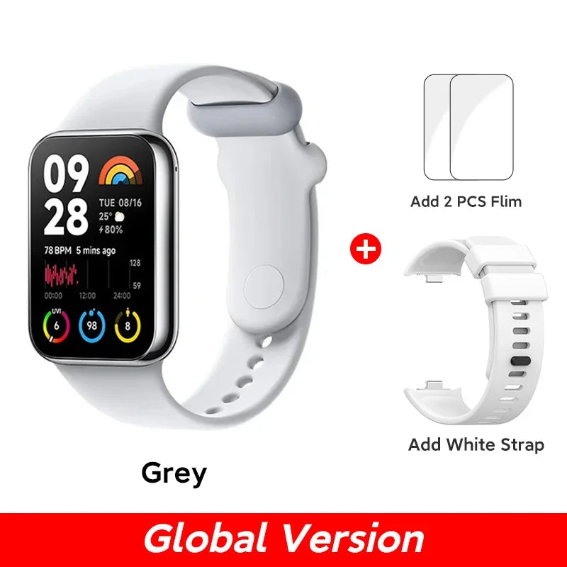 Xiaomi Mi Band 8 Pro Global Version Smart Wristband1.74" Color Square AMOLED GNSS Blood Oxygen Heart Rate Monitor Bluetooth 5.3 - covers4phones
