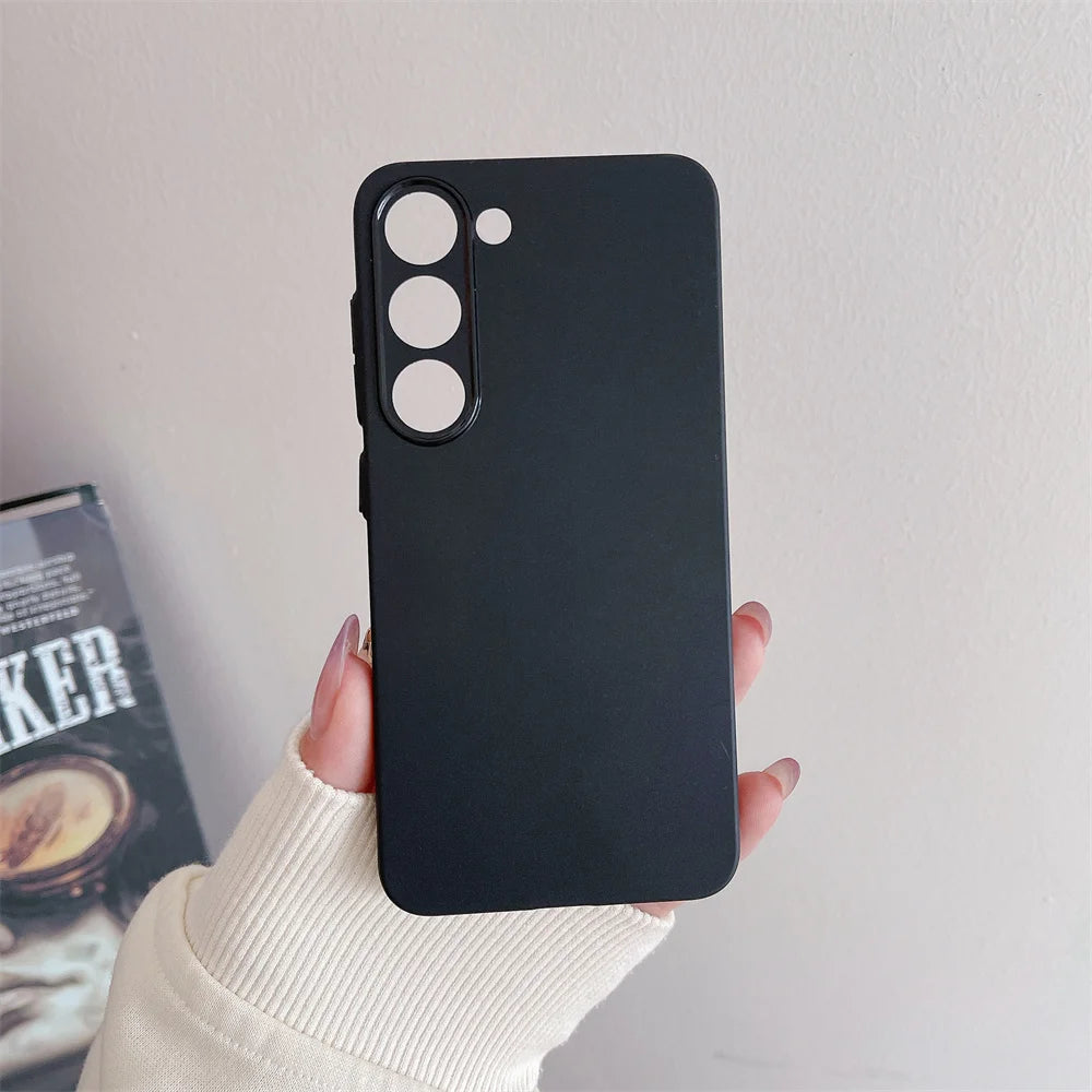 Thin Matte Shockproof Case For Samsung Galaxy S24 S23 S22 Ultra S21 Plus FE A52 A53 A73 A72 A32 A14 A54 Note 20 Ultra TPU Cover - covers4phones
