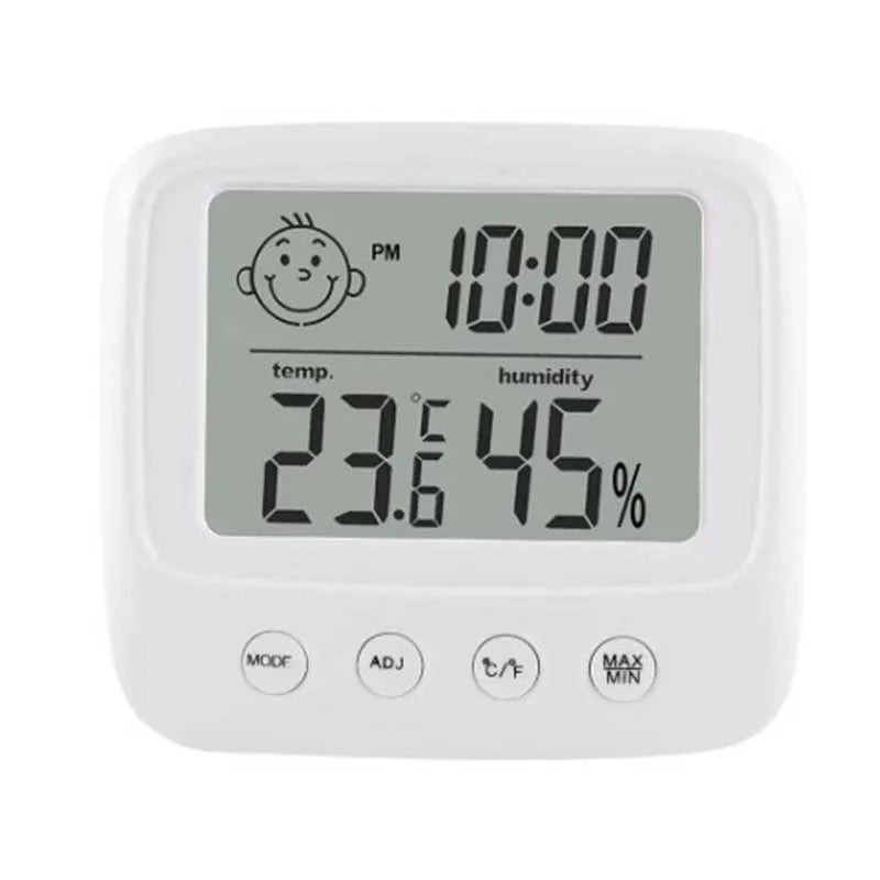1pc New LCD Digital Temperature Baby Room Humidity Meter Home Indoor Electronic Hygrometer Thermometer Weather Station - covers4phones