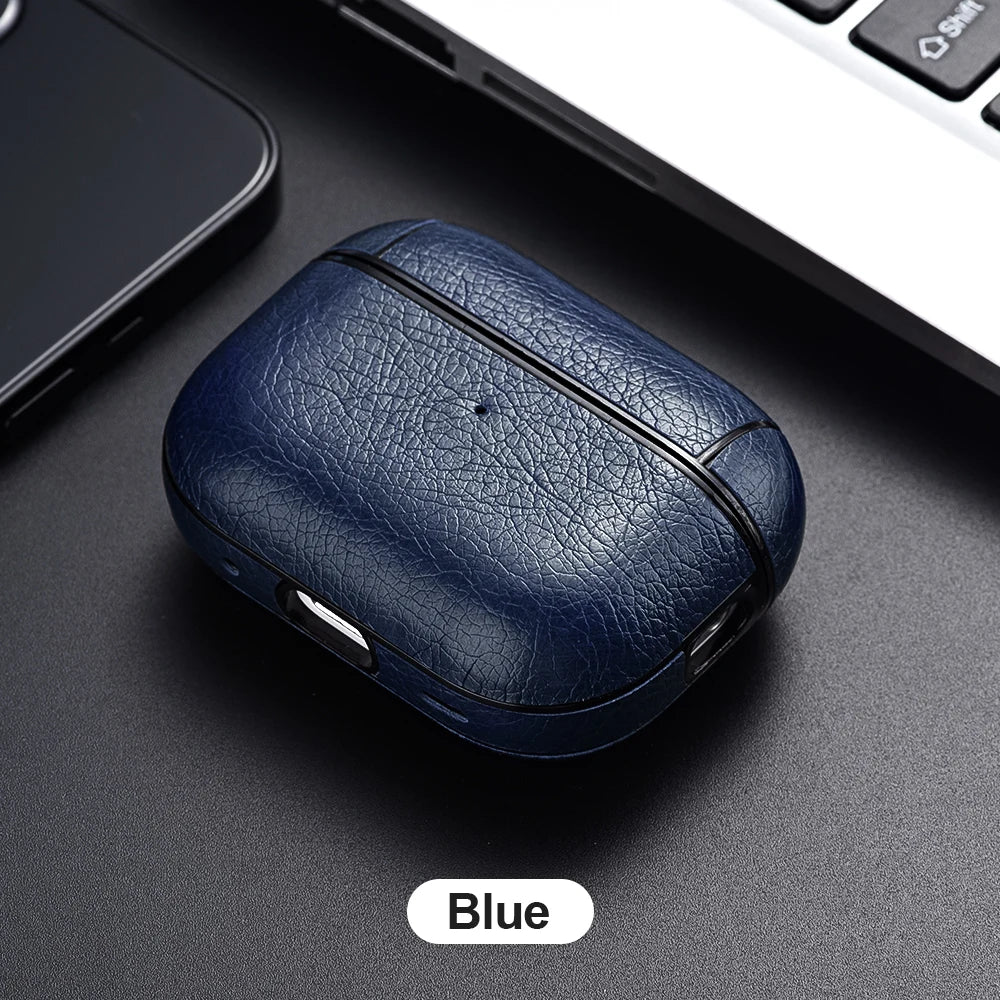For Airpods Pro 2 Case Leather Business Earphone Case Headset Shell Headphone Cover For Apple Air Pod 3 Pro 2nd Generation USB C - covers4phones