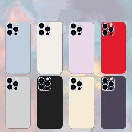 3M Plain Color Decal Skin for iPhone14 13 15 Pro Max Mini Back Film Cover Wrap Screen Protector Anti-scratch Durable Sticker - covers4phones
