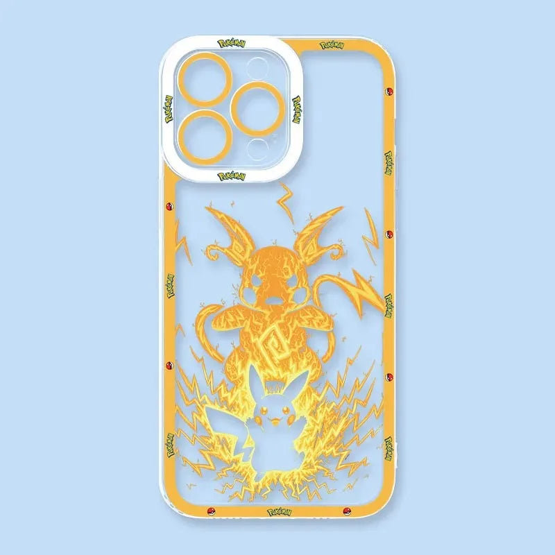 Anime P-Pokemon Soft Silicone Case For Samsung Galaxy S24 S23 S22 Ultra S21 S20 FE Note 20 10 Plus A15 A25 A35 A55 Clear Cover - covers4phones
