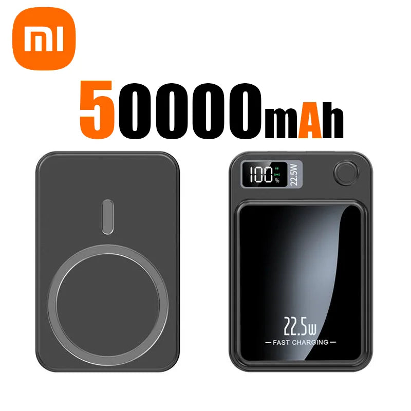 Xiaomi Mijia Magnetic Wireless 100000mAh Power Bank Fast Charger For Magsafe Portable Auxiliary Battery Pack For Iphone Huawei - covers4phones