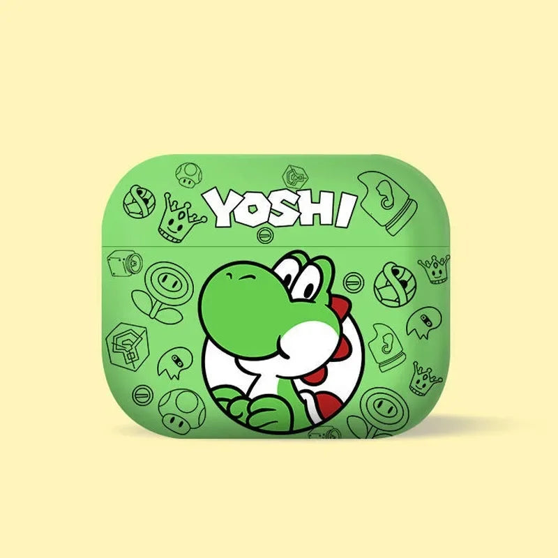 Super Mario Bros Protective Cover for AirPods 3 2 1 Case Yoshi Apple AirPods Pro 2 Decorations IPhone Earphone Accessories Gifts - covers4phones