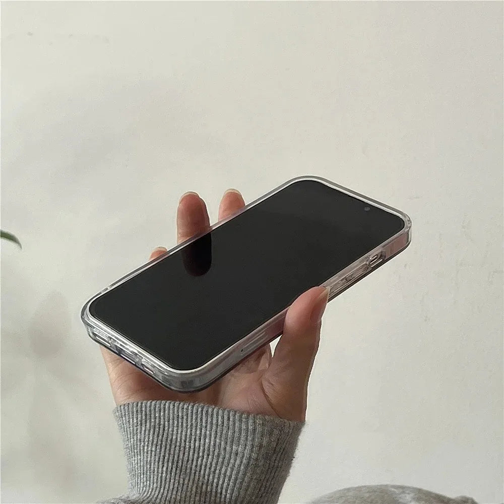 Cute Dopamine Color Block Match Plaid Clear Case For iPhone 16 15 14 13 12 11 Pro Max XS XR X SE 7 8 Plus Checkered Soft Cover - covers4phones