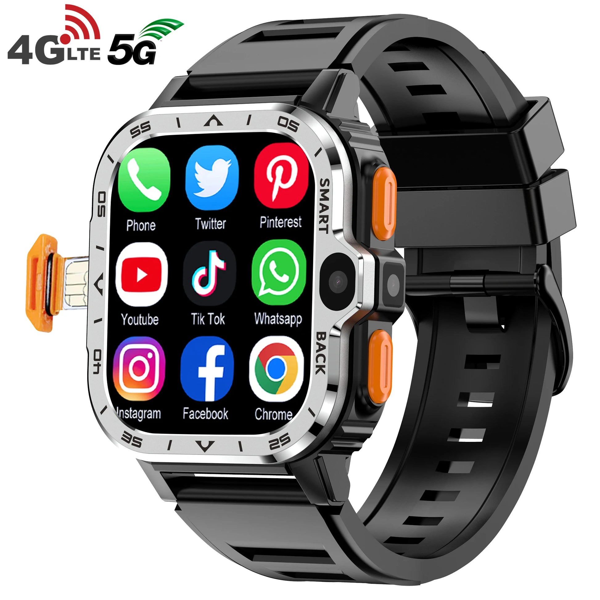 Valdus PGD Android Smart Watch Men GPS 16G/64G ROM Storage HD Dual Camera NFC 2G 4G SIM Card WIFI Wireless Fast Internet Access - covers4phones